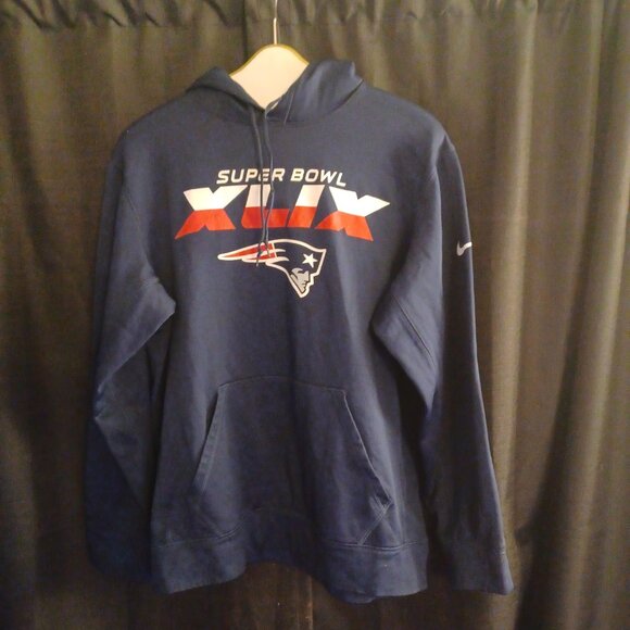 Nike Therma-Fit New England Patriots NFL Pullover Super Bowl XLIX  Men’s Size L - Picture 2 of 4